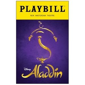 Disney Aladdin The Broadway Musical Playbill New Amsterdam Theatre